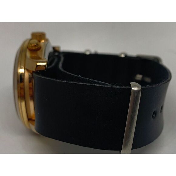 Michael Kors MK5128 Women Black Leather Analog Rose Gold Dial Quartz Watch Aa498 - Picture 8 of 11